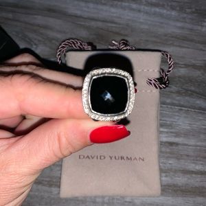 Onyx diamond ring